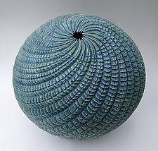 Blue Sky Spiral by Steve Miller (Wood Sculpture)