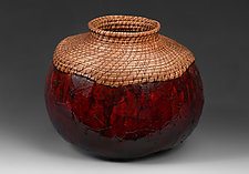 Reconstructed Ancient Pot by Toni Best (Mixed-Media Basket)