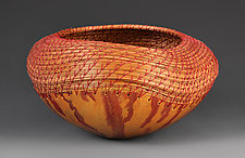 Gilded Cranberry by Toni Best (Mixed-Media Basket)