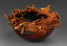 Whirlin Leaves by Toni Best (Mixed-Media Basket)