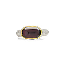 Garnet Shine Ring by Shaya Durbin (Gold, Silver & Stone Ring)