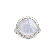 Large Round Ever Ring by Shaya Durbin (Silver & Stone Ring)