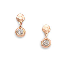 Rose Gold Diamond Drops by Shaya Durbin (Gold & Stone Earrings)