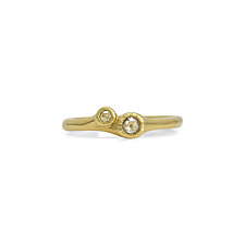 Diamond Twin Stacker Ring by Shaya Durbin (Diamond & Gold Ring)