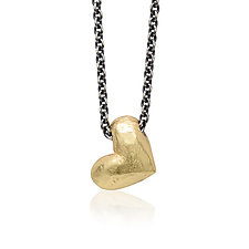 Heart Pendant by Shaya Durbin (Gold & Silver Necklace)