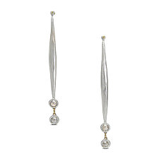 Comet Earrings II by Shaya Durbin (Gold, Silver & Stone Earrings)