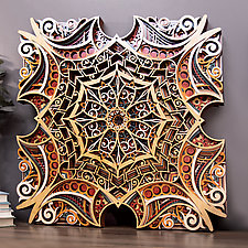 Dalliance by Philip Roberts (Wood Wall Sculpture)