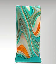 Desert Skies Table Top Sculpture by Stacey Abrams-Sherick (Art Glass Sculpture)