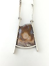 Earth Patterns Necklace by Ginger Allen (Silver & Stone Necklace)