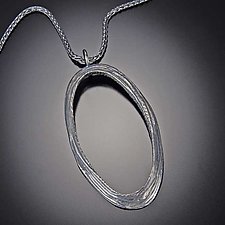 Oval Dig Pendant by Dahlia Kanner (Silver Necklace)