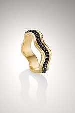 Gold Wave Ring by Holly Churchill Lane (Gold & Stone Ring)
