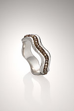 Platinum Wave Ring by Holly Churchill Lane (Platinum & Stone Ring)