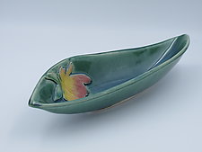 Hibiscus Boat by Dorothy Bassett (Ceramic Bowl)