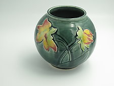 Fantasy Orchid Vase by Dorothy Bassett (Ceramic Vase)