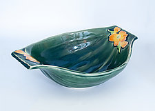 Sunny Blossom Serving Bowl by Dorothy Bassett (Ceramic Bowl)