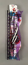 Purple Mist by Sabra Richards (Art Glass Wall Sculpture)