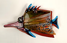 Needle Nose XII by Sabra Richards (Art Glass Wall Sculpture)