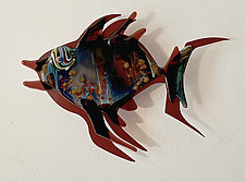 Fish Heaven XIII by Sabra Richards (Art Glass Sculpture)