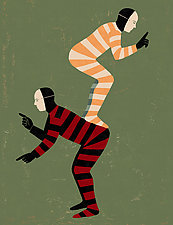 Acrobats by James Steinberg (Giclee Print)