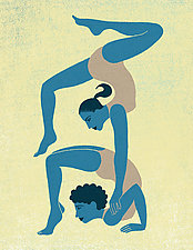 Acrobats 5 by James Steinberg (Giclee Print)