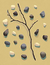 Sticks and Stones No.1 by James Steinberg (Giclee Print)
