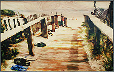 We're On the Beach by Linda McAdams (Mixed-Media Photograph)