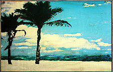 Palm Tree Paradise by Linda McAdams (Mixed-Media Photograph)