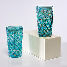 High Tide Pint Glass by Cory Ballis (Art Glass Glasses & Tumbler)