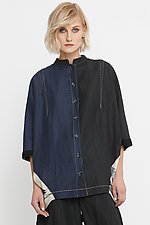 Pieced Button Up Top by Ozai N Ku (Woven Top)