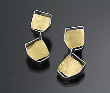 Bouncing Links Earrings by Sana Doumet (Gold & Silver Earrings)