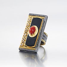 Sunset Eve Ring by Beth Solomon (Gold, Silver & Stone Ring)