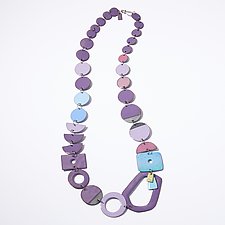 Purple Cosmo Necklace by Suzanne Anderson (Metal & Enamel Necklace)
