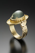 Green Moonstone Ring by Tracy Johnson (Gold & Stone Ring)