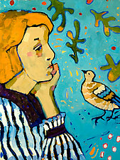 Pondering Bird by Linda Etherington (Giclee Print)