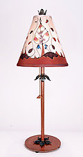 Classic Conical Shade Lamp 3 by Stuart Loten (Mixed-Media Table Lamp)