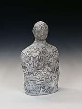 Secret Writing (Salt) by Beth Ozarow (Ceramic Sculpture)