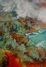 Hidden Cove by Ming Franz (Watercolor Painting)
