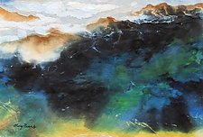 Sunrise and Sea Clouds by Ming Franz (Watercolor Painting)