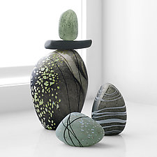 Yangtze Grouping by Melanie Guernsey-Leppla (Art Glass Sculpture)