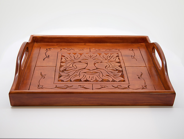 Natural Man Serving Tray by Steve Potter (Wood Serving Tray) | Artful Home