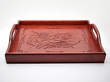 Resting Dove Serving Tray by Steve Potter (Wood Serving Tray)