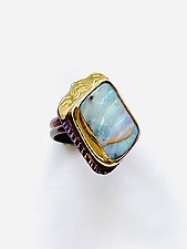 Peaceful Journey Ring by Julie Shaw (Gold, Silver & Stone Ring)