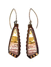 Sunset Earrings by Julie Shaw (Gold, Silver & Stone Earrings)