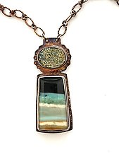 Shimmering Necklace by Julie Shaw (Silver & Stone Necklace)