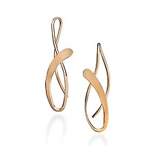 Sea Grass Gold Earrings by Keith Field (Gold Earrings)