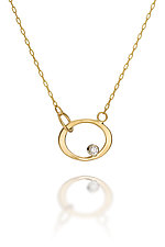Cascading Bubbles Diamond Necklace by Keith Field (Gold Necklace)