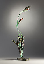Desert Bouquet by David Aschenbrener (Glass & Metal Sculpture)