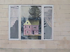 Doll House in the Window by Margaret Griffith (Oil Painting)
