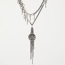 Spirit of Genius Necklace by Morgan Amirani (Silver & Pearl Necklace)