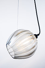 Threaded Pendant Light by Matt Kolbrener (Art Glass Pendant Lamp)
